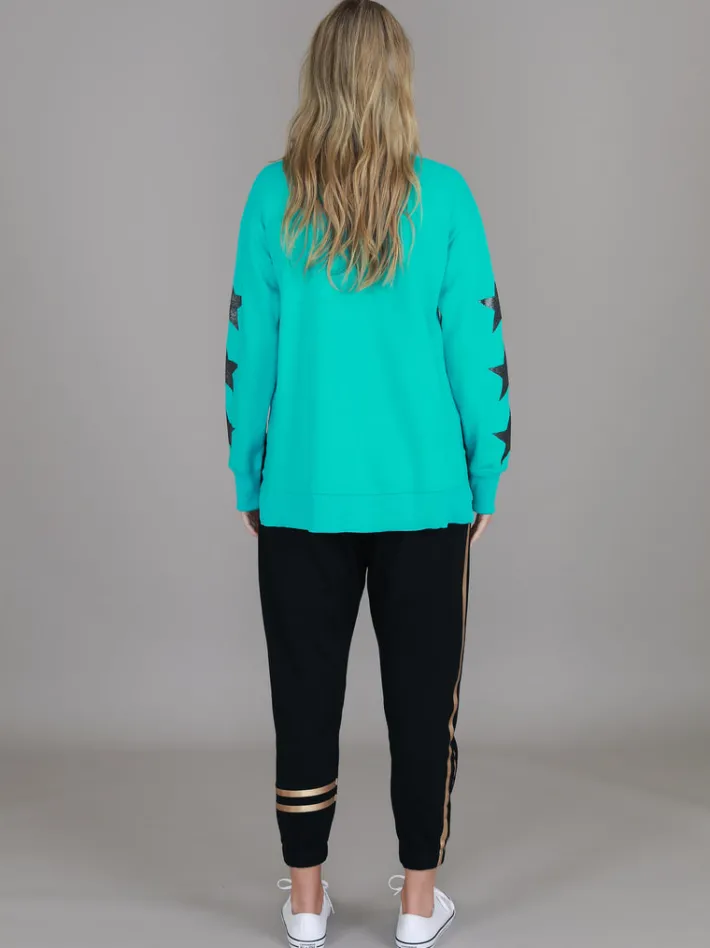3rd Story Sydney Leopard Star Print Sweatshirt< Sweatshirts|Sweatshirts