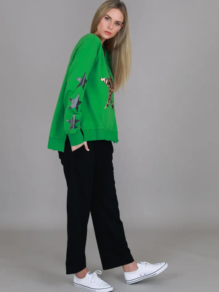 3rd Story Sydney Leopard Star Print Sweatshirt< Sweatshirts|Sweatshirts