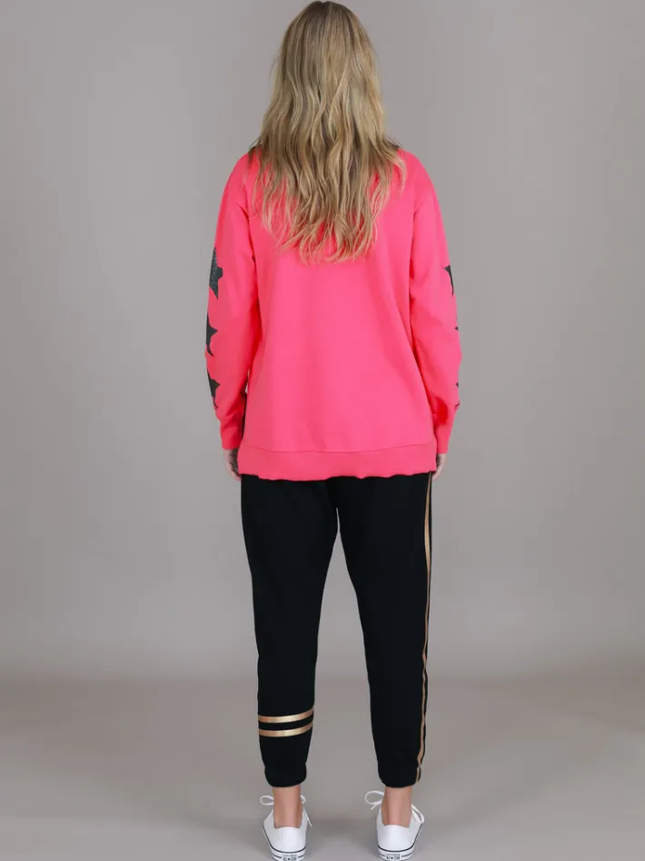3rd Story Sydney Leopard Star Print Sweatshirt< Sweatshirts|Sweatshirts