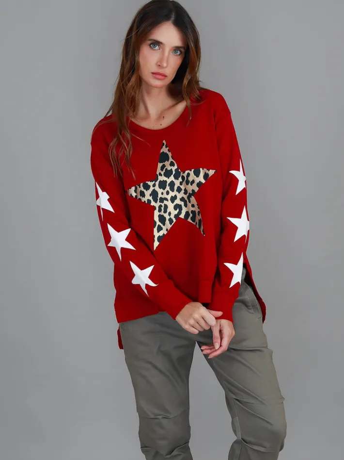 3rd Story Sydney Leopard Star Sweatshirt< Sweatshirts|Sweatshirts