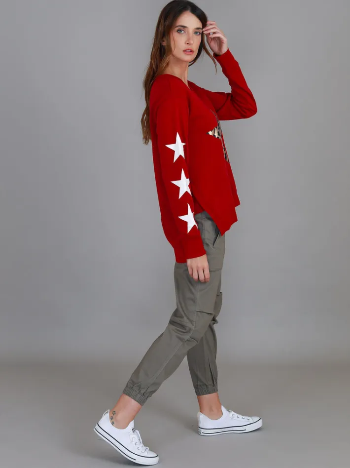 3rd Story Sydney Leopard Star Sweatshirt< Sweatshirts|Sweatshirts