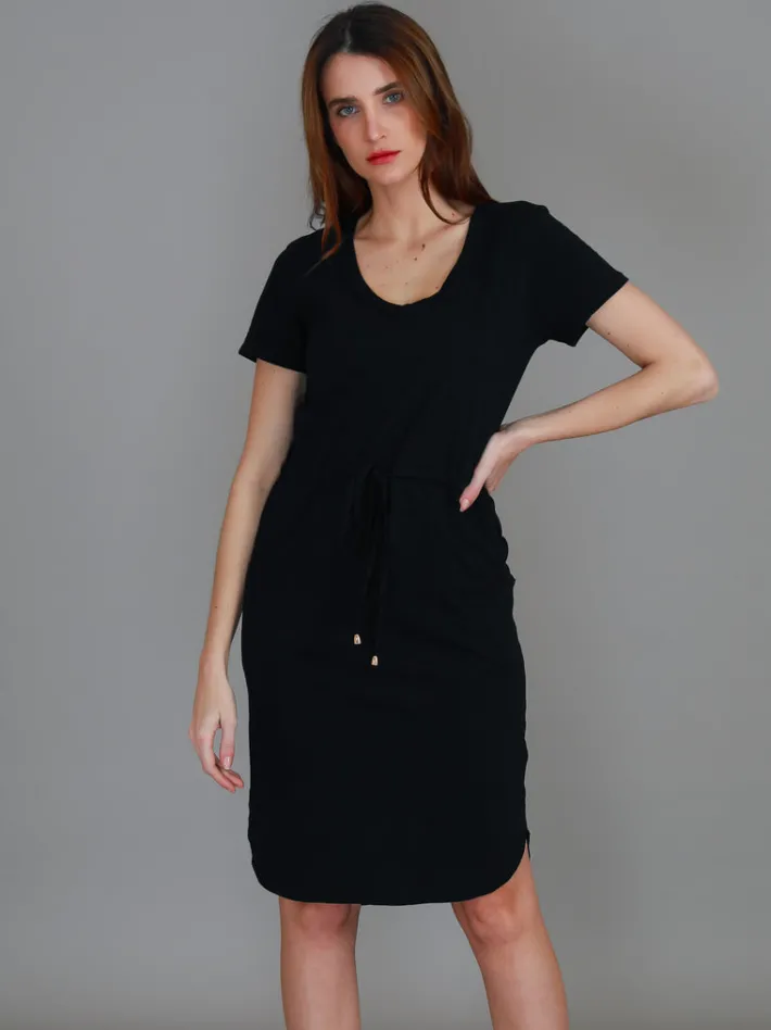 3rd Story Tess Drawstring Dress< Short Sleeve Dress