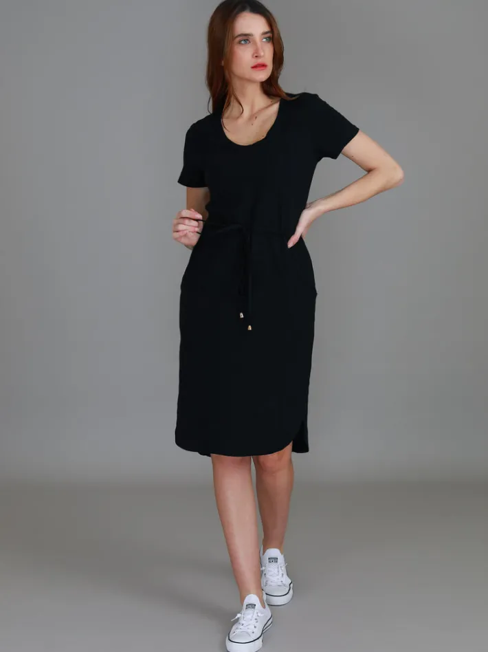 3rd Story Tess Drawstring Dress< Short Sleeve Dress