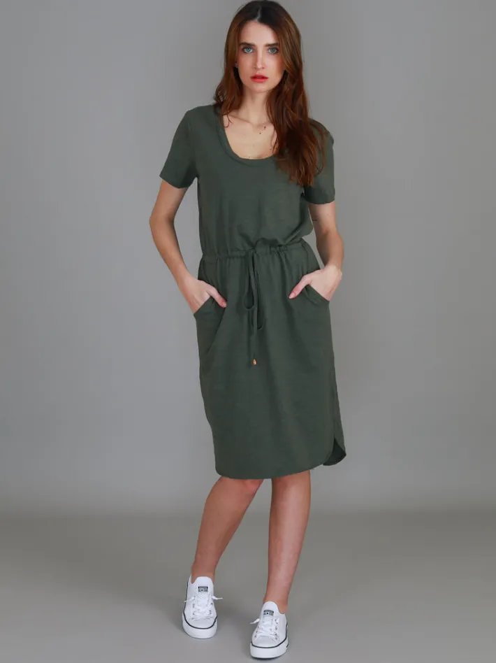 3rd Story Tess Drawstring Dress< Short Sleeve Dress