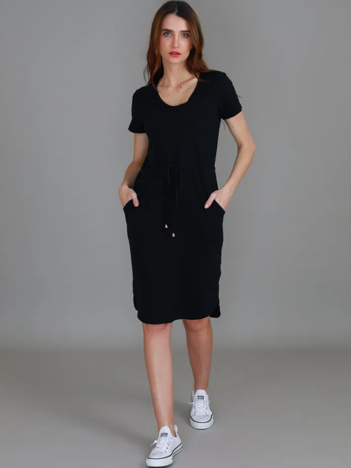 3rd Story Tess Drawstring Dress< Short Sleeve Dress