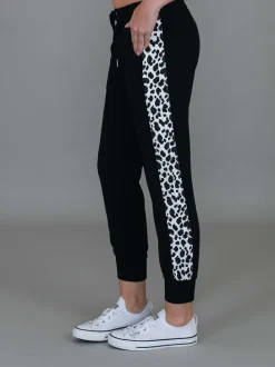 3rd Story Theresa Leopard Panel Sweatpants< Joggers|Sweatpants