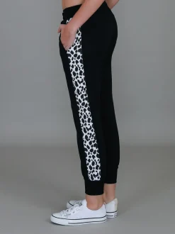 3rd Story Theresa Leopard Panel Sweatpants< Joggers|Sweatpants
