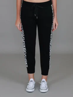 3rd Story Theresa Leopard Panel Sweatpants< Joggers|Sweatpants