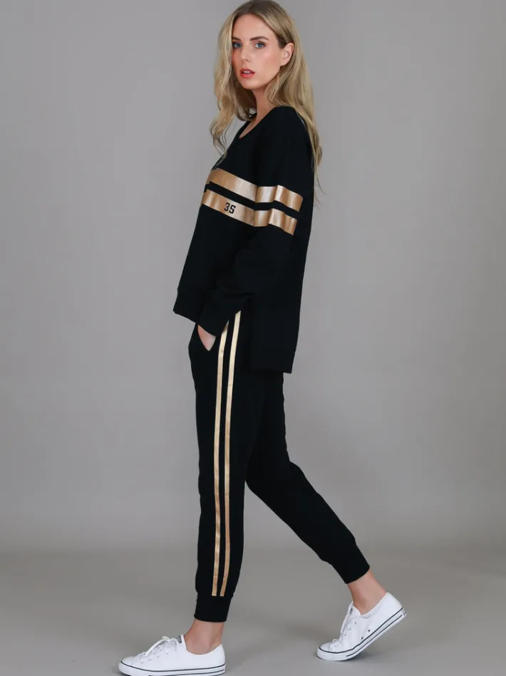 3rd Story Theresa Two-Stripe Graphic Sweatshirt< Sweatshirts|Sweatshirts
