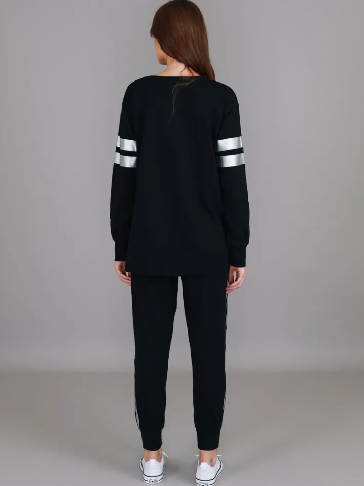 3rd Story Theresa Two-Stripe Graphic Sweatshirt< Sweatshirts|Sweatshirts
