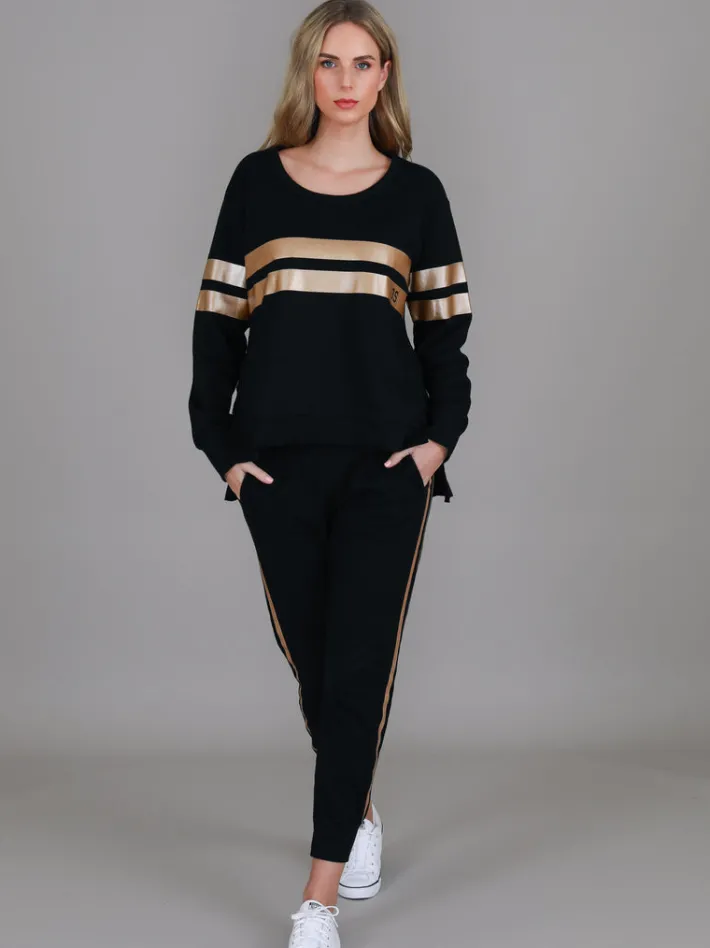 3rd Story Theresa Two-Stripe Graphic Sweatshirt< Sweatshirts|Sweatshirts