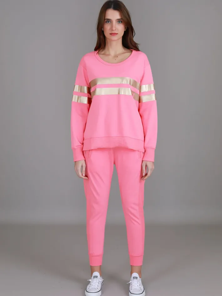3rd Story Theresa Two-Stripe Graphic Sweatshirt< Sweatshirts|Sweatshirts