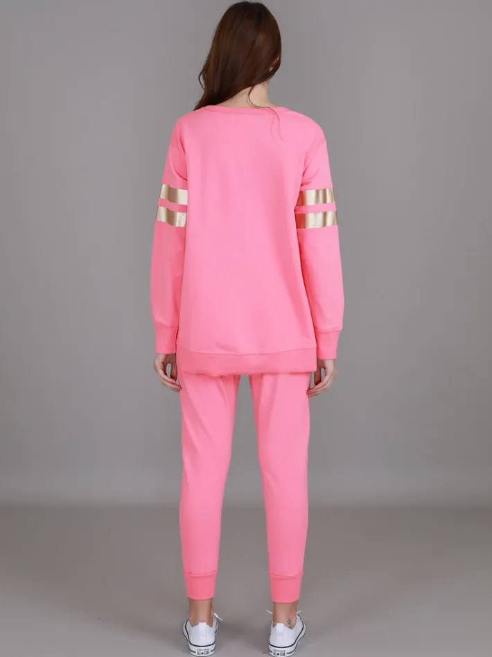 3rd Story Theresa Two-Stripe Graphic Sweatshirt< Sweatshirts|Sweatshirts