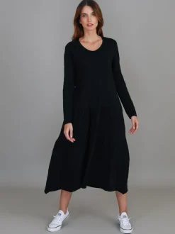 3rd Story Vera Black Tiered Long Sleeve Dress< Long Sleeve Dress