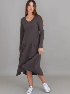 3rd Story Vera Black Tiered Long Sleeve Dress< Long Sleeve Dress
