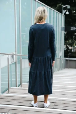 3rd Story Vera Black Tiered Long Sleeve Dress< Long Sleeve Dress