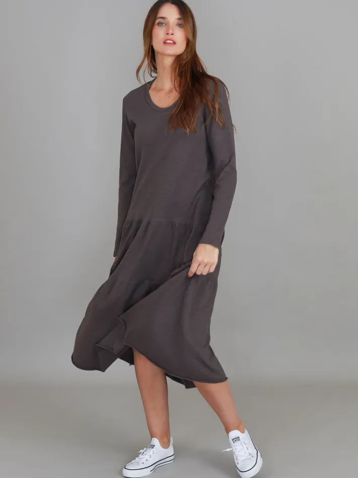 3rd Story Vera Black Tiered Long Sleeve Dress< Long Sleeve Dress