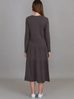 3rd Story Vera Black Tiered Long Sleeve Dress< Long Sleeve Dress