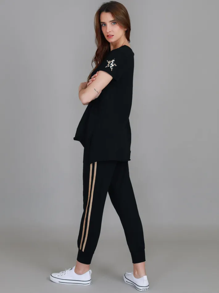 3rd Story Verona Twin Leopard Star T Shirt< Short Sleeves