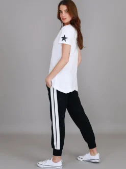 3rd Story Verona Twin Star V Neck T Shirt< Short Sleeves