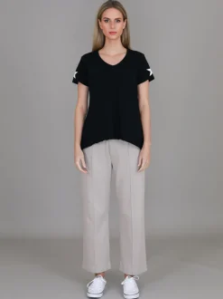 3rd Story Verona Twin Star V Neck T Shirt< Short Sleeves