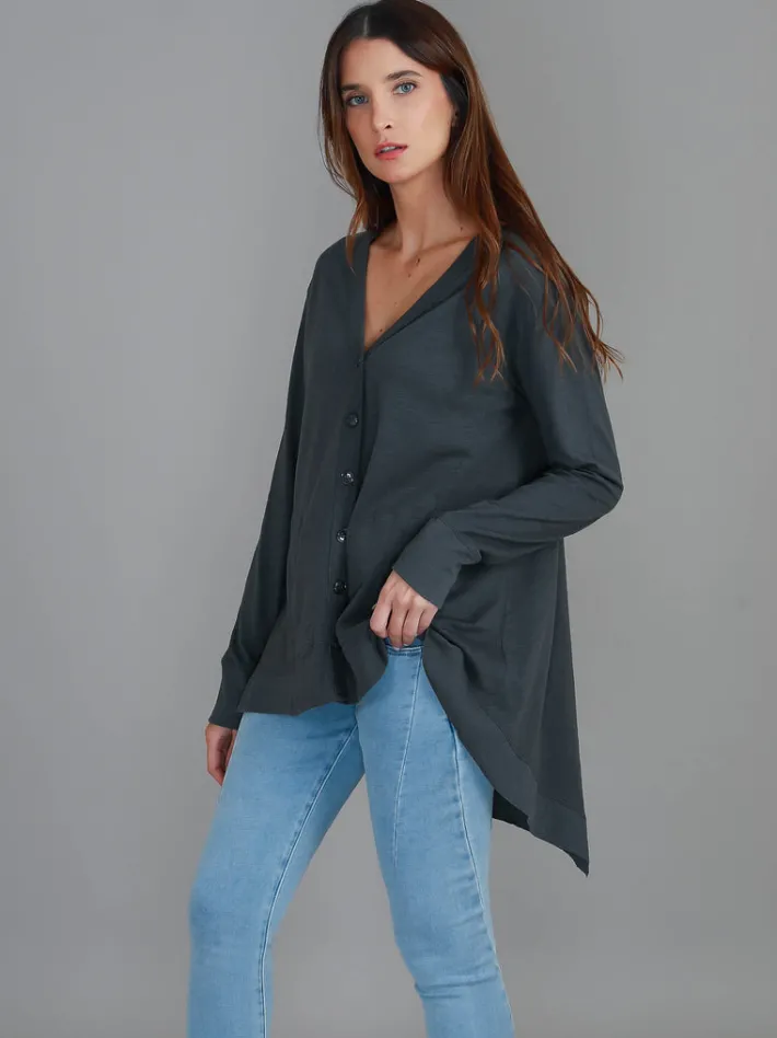 3rd Story Weslie Long Sleeve Asymmetrical Cardigan< Cardigans