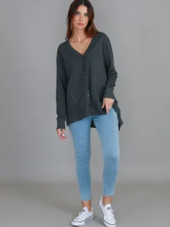 3rd Story Weslie Long Sleeve Asymmetrical Cardigan< Cardigans