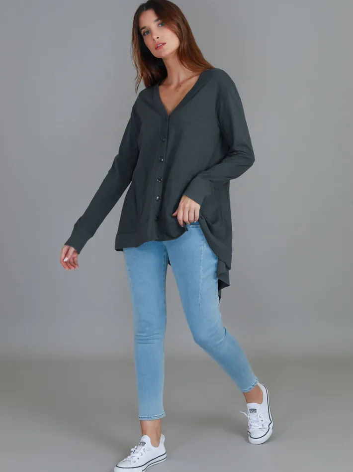 3rd Story Weslie Long Sleeve Asymmetrical Cardigan< Cardigans
