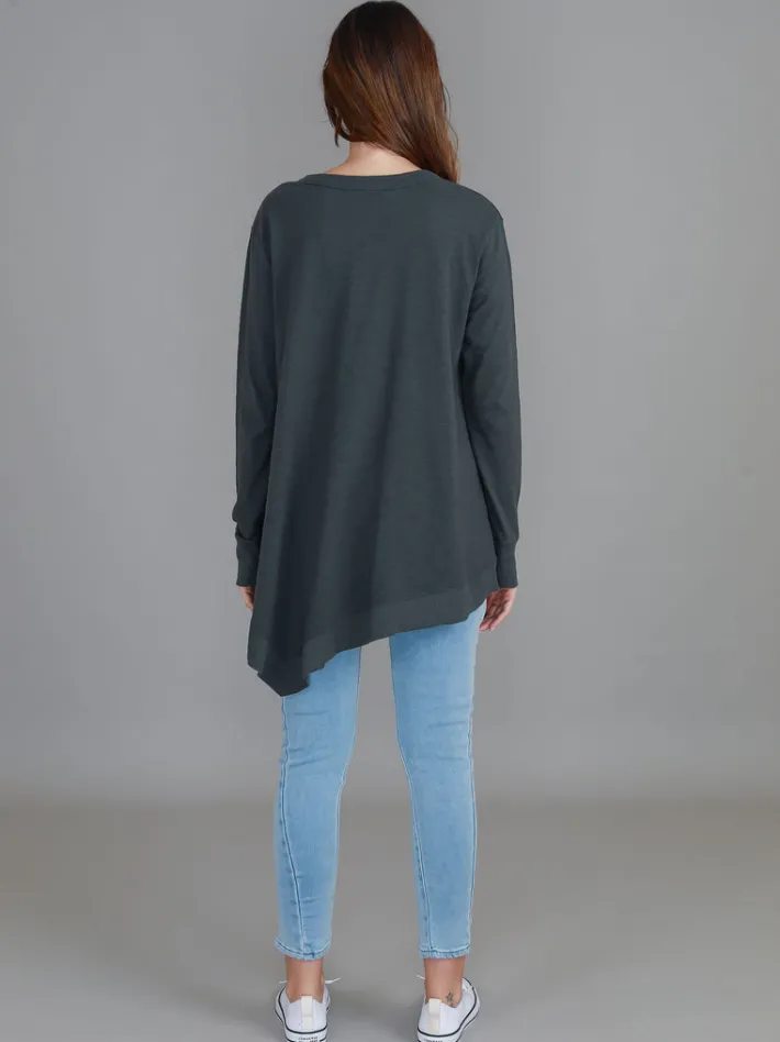 3rd Story Weslie Long Sleeve Asymmetrical Cardigan< Cardigans