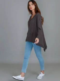 3rd Story Weslie Long Sleeve Asymmetrical Cardigan< Cardigans