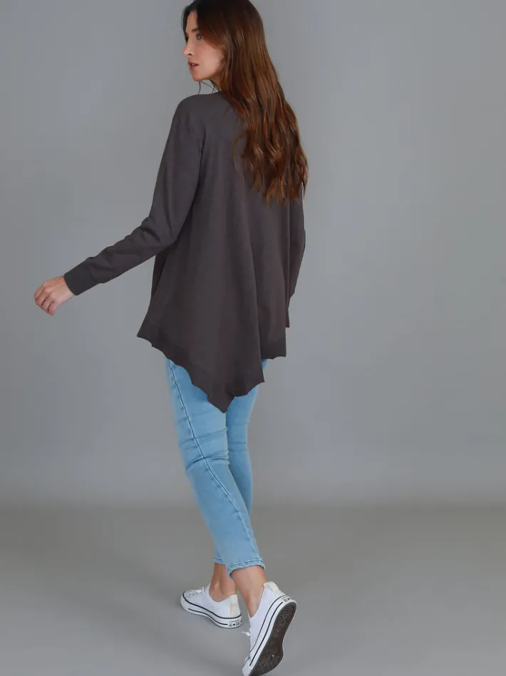 3rd Story Weslie Long Sleeve Asymmetrical Cardigan< Cardigans