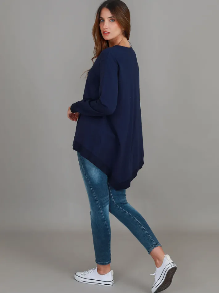 3rd Story Weslie Long Sleeve Asymmetrical Cardigan< Cardigans