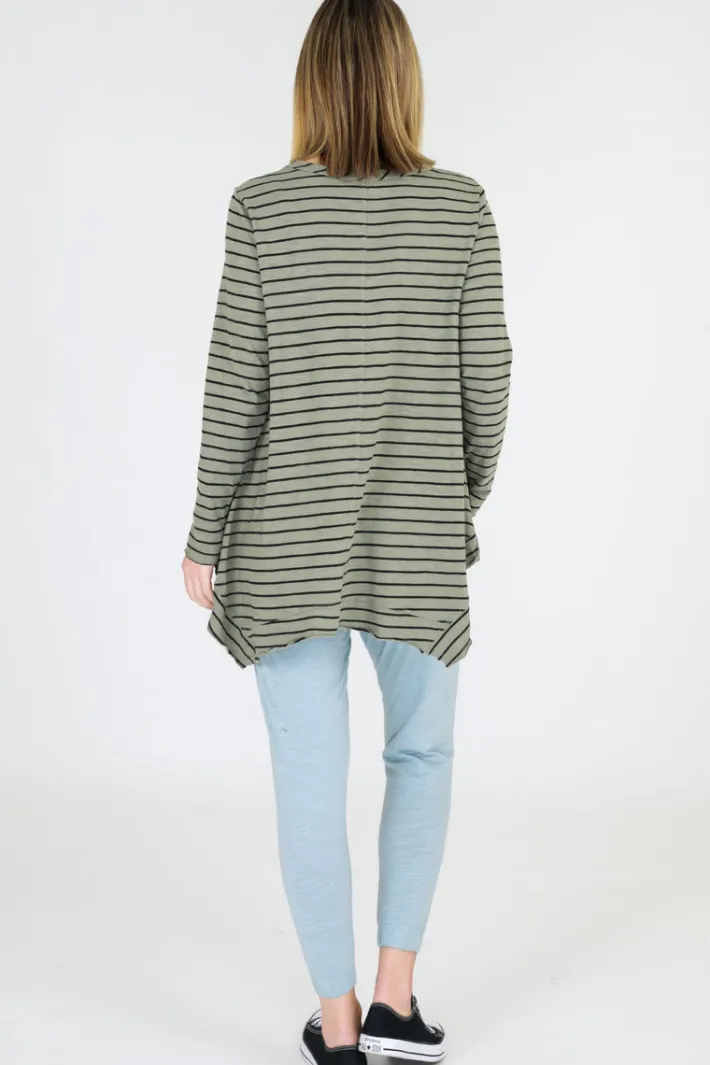 3rd Story Willow Asymmetrical Hem T Shirt< Long Sleeves