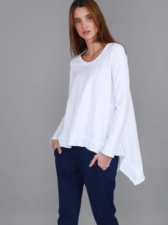 3rd Story Willow Asymmetrical Hem T Shirt< Long Sleeves