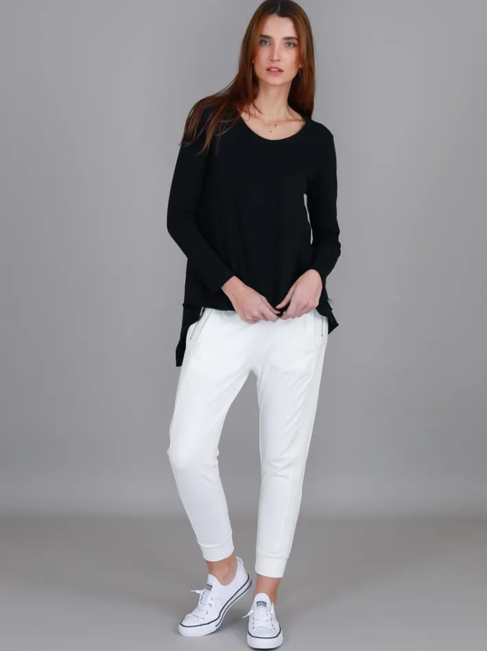 3rd Story Willow Asymmetrical Hem T Shirt< Long Sleeves
