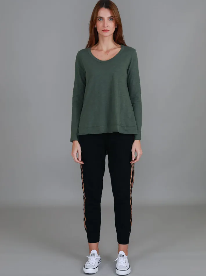 3rd Story Willow Asymmetrical Hem T Shirt< Long Sleeves