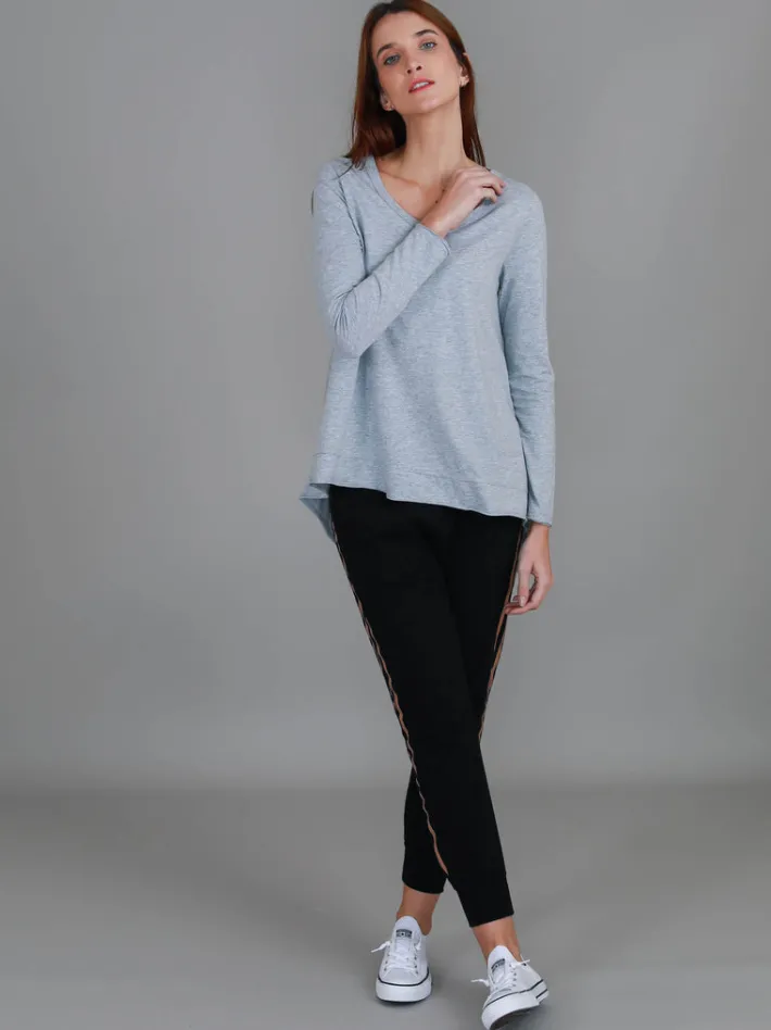 3rd Story Willow Asymmetrical Hem T Shirt< Long Sleeves