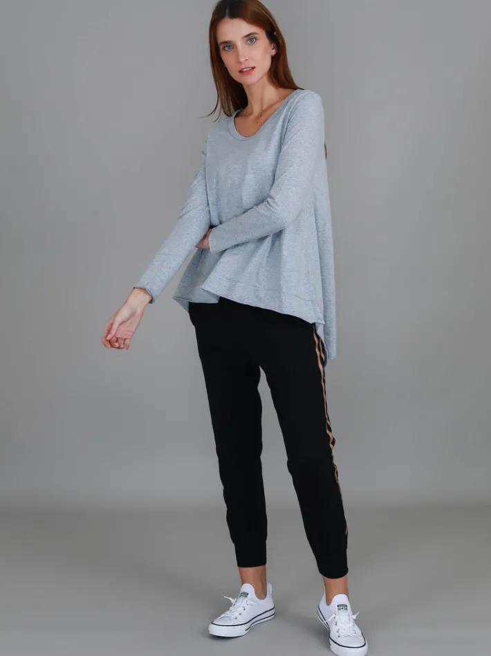 3rd Story Willow Asymmetrical Hem T Shirt< Long Sleeves