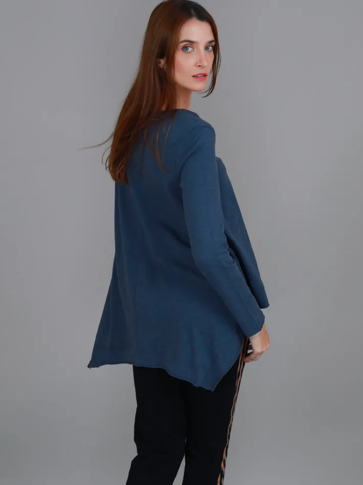 3rd Story Willow Asymmetrical Hem T Shirt< Long Sleeves
