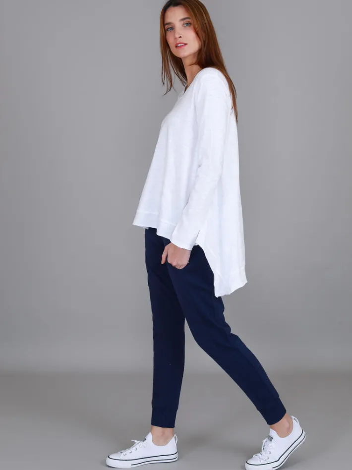 3rd Story Willow Asymmetrical Hem T Shirt< Long Sleeves