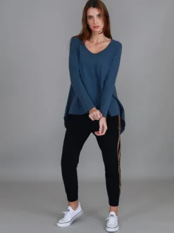 3rd Story Willow Asymmetrical Hem T Shirt< Long Sleeves