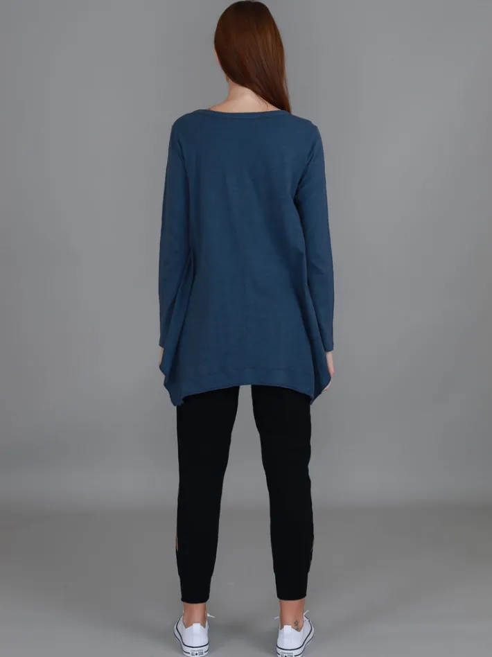 3rd Story Willow Asymmetrical Hem T Shirt< Long Sleeves