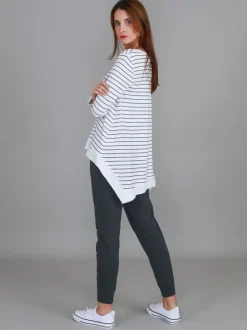 3rd Story Willow Asymmetrical Hem T Shirt< Long Sleeves