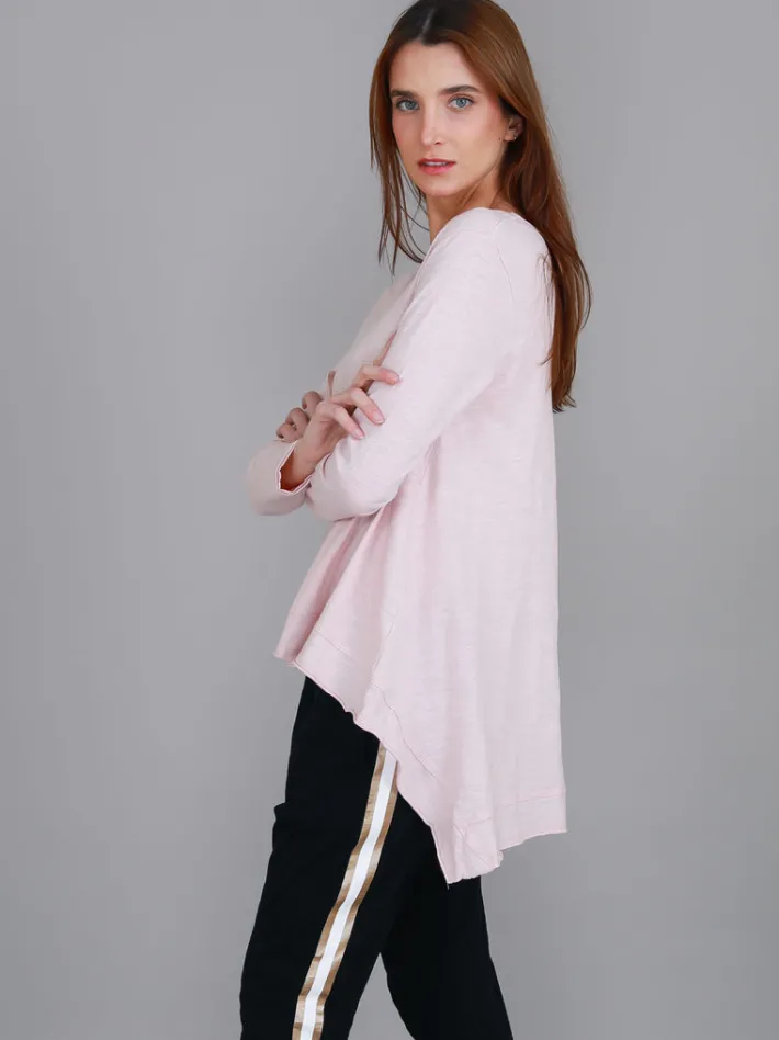 3rd Story Willow Asymmetrical Hem T Shirt< Long Sleeves