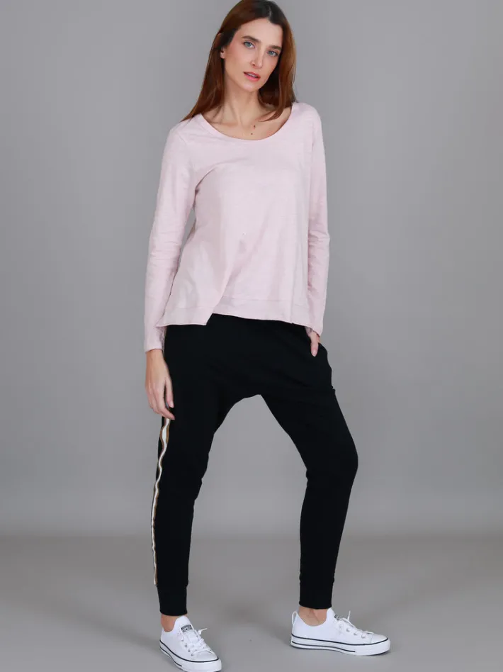 3rd Story Willow Asymmetrical Hem T Shirt< Long Sleeves