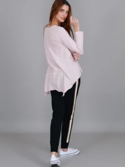 3rd Story Willow Asymmetrical Hem T Shirt< Long Sleeves