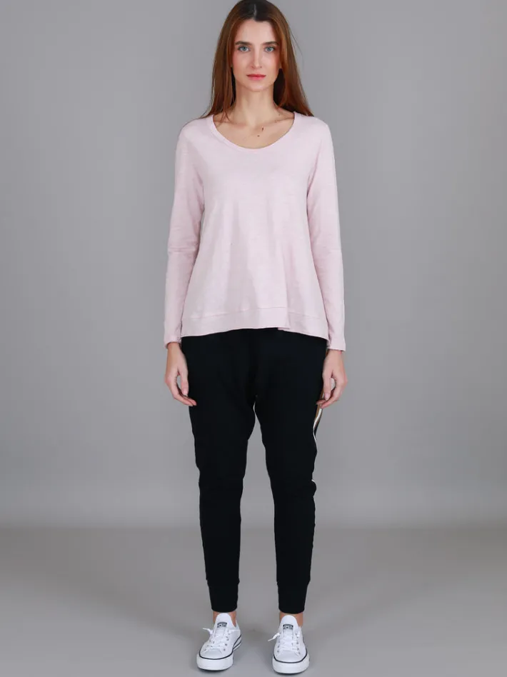 3rd Story Willow Asymmetrical Hem T Shirt< Long Sleeves