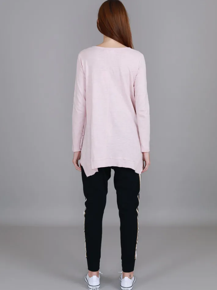 3rd Story Willow Asymmetrical Hem T Shirt< Long Sleeves