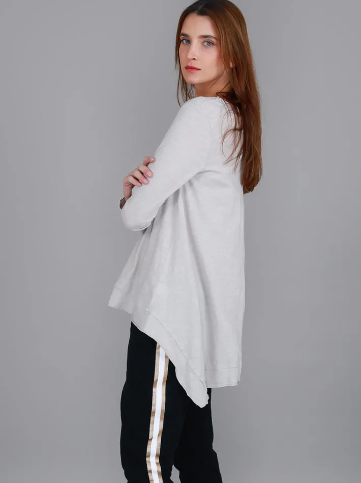 3rd Story Willow Asymmetrical Hem T Shirt< Long Sleeves