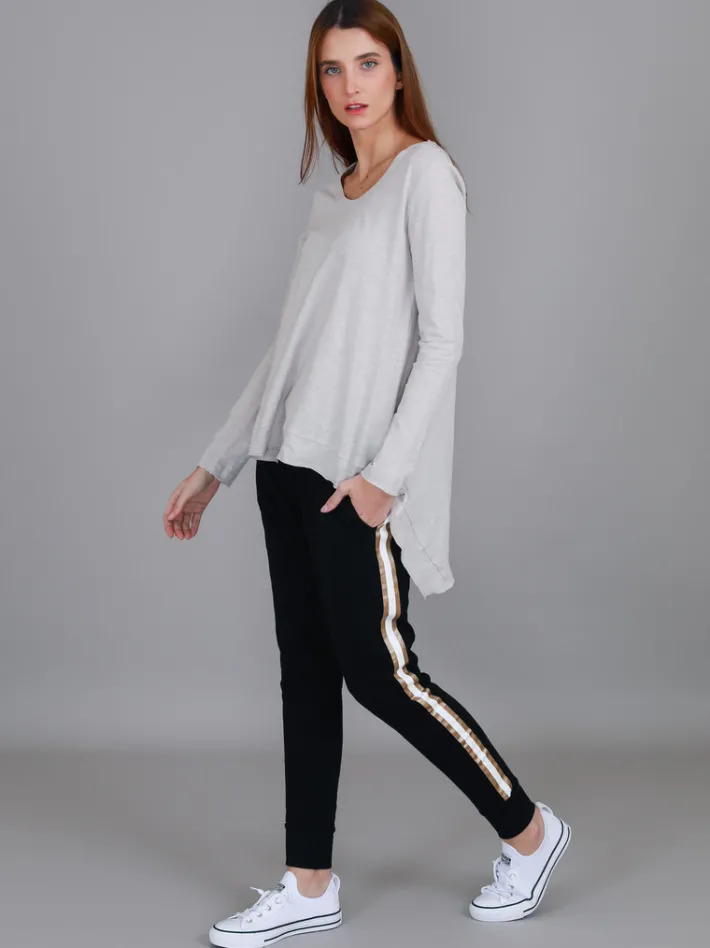 3rd Story Willow Asymmetrical Hem T Shirt< Long Sleeves